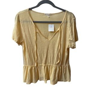 Urban outfitters ruffle tie T shirt